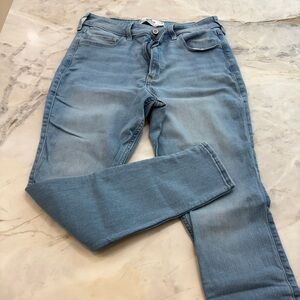 Hollister Women's High-Rise Skinny Jeans - Light Blue